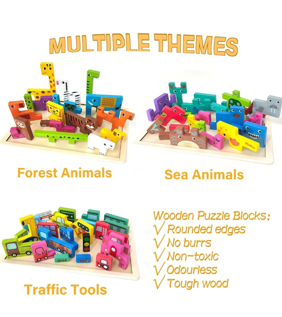 Themed puzzles Wooden educational