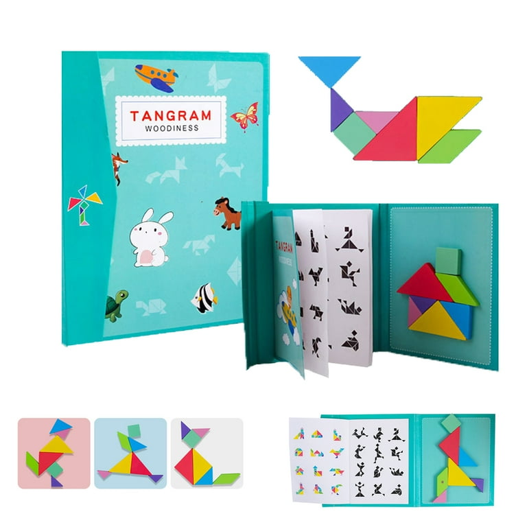 wooden tangram puzzle
